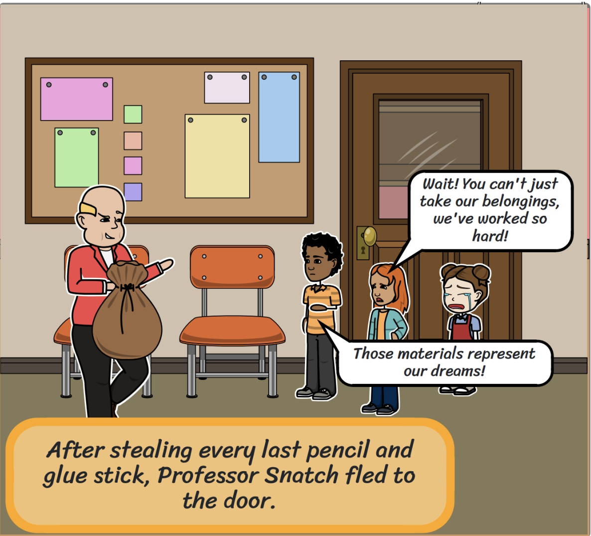 The kids ridicule professor Snatch